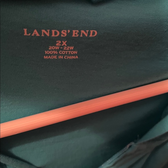 Lands' End Aqua green swim cover up. - Picture 2 of 3